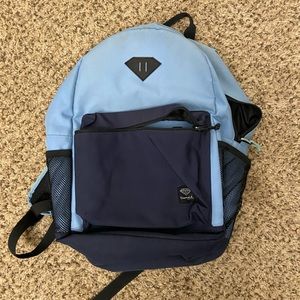 - blue backpack